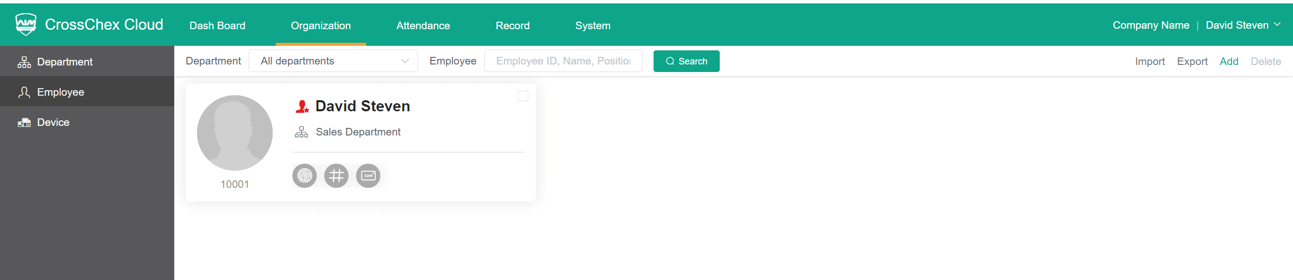 Crosschex-cloud-Manual