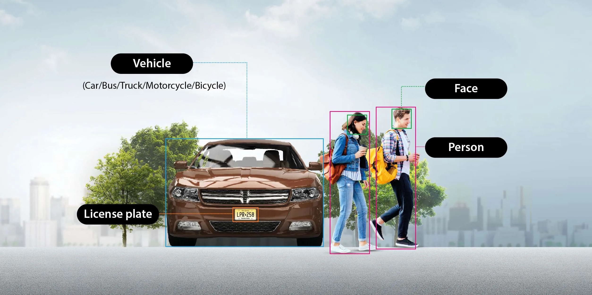 Vehicle and person detection