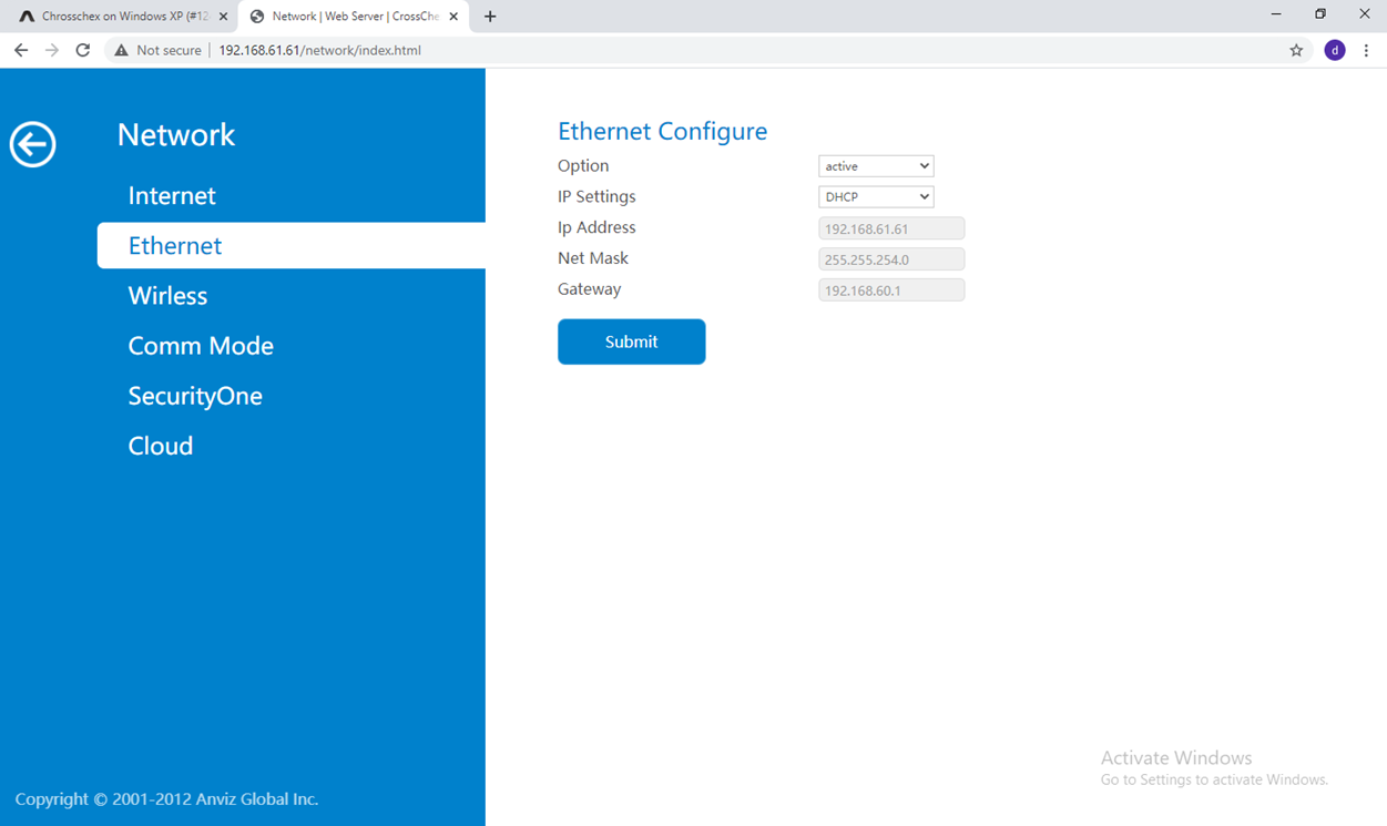 Configurar Ethernet