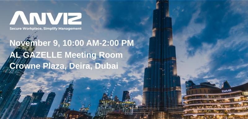 Anviz Roadshow de Dubaï